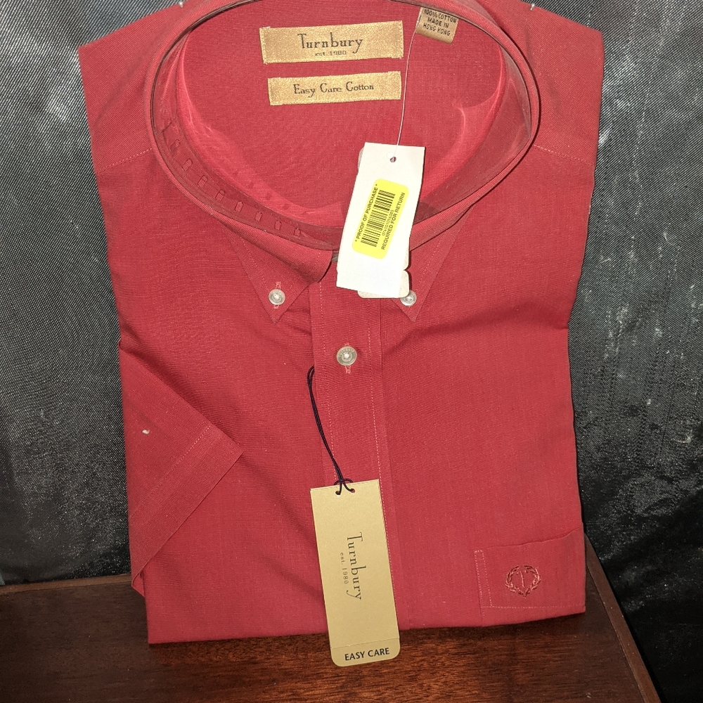 Turnbury red L long sleeve shirt